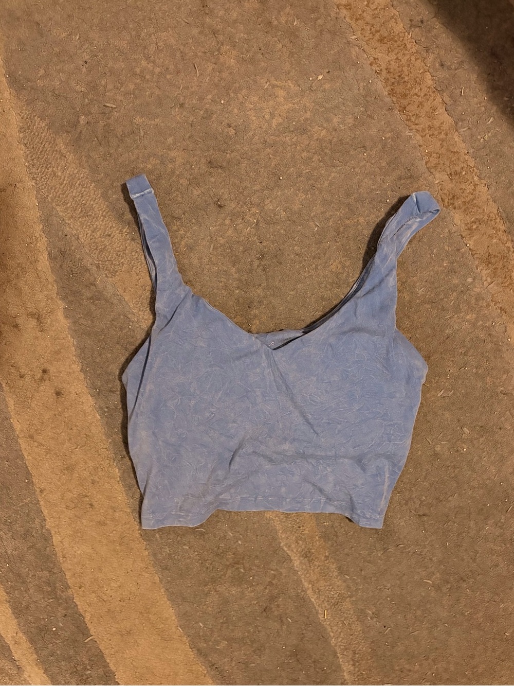 Light Blue Women's Cropped Tank Top